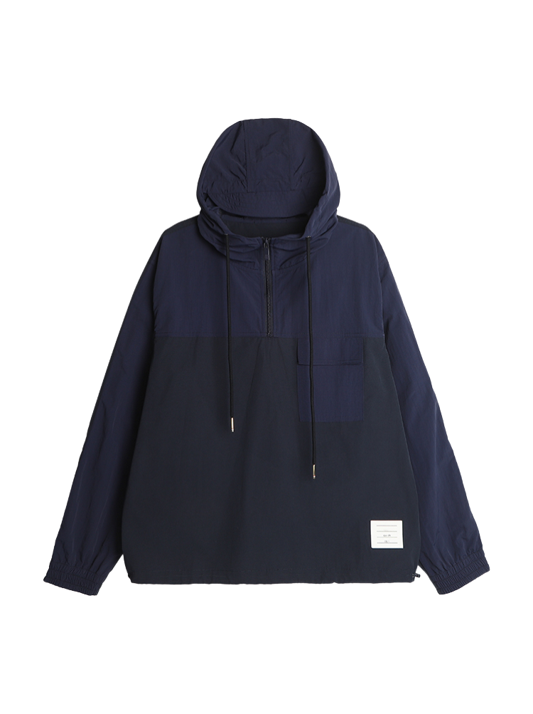 Patchwork half-zip hoodie THOM TREND