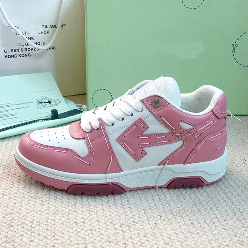 OFF-Whlte Arrow logo leather Sports shoes#18 4-Bar