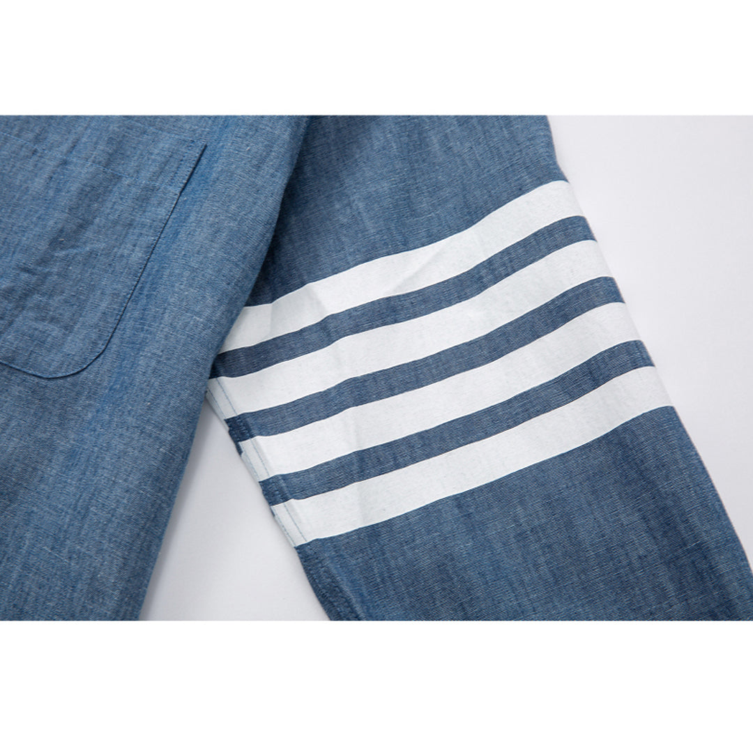 Oxford Shirt by Thom Browne, shirt detail view