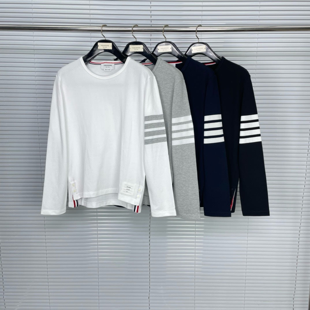 Long-sleeved T-shirt by Thom Browne, product detail view