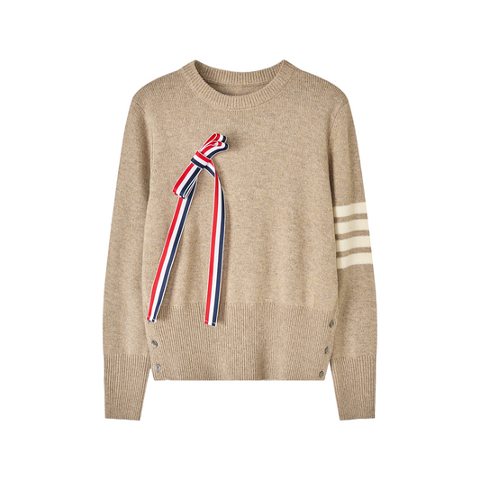 2025SS Detachable bow sweater THOM TREND