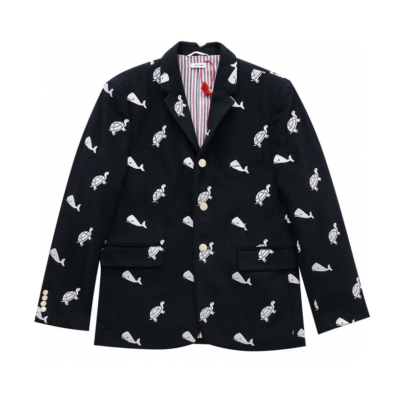 Sea turtle embroidered suit THOM TREND