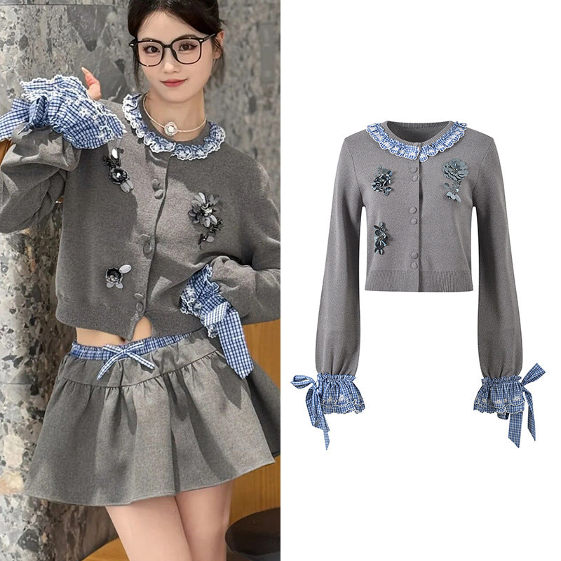 2025SS Bow cuff cardigan THOM TREND