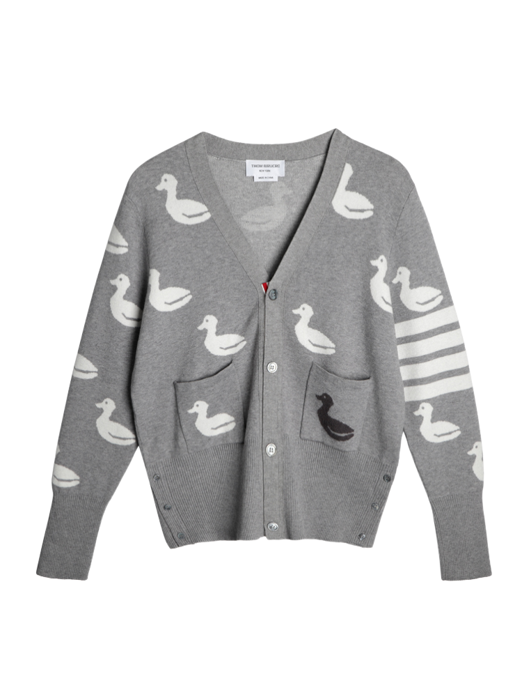 Duck-shaped knitted cardigan THOM TREND