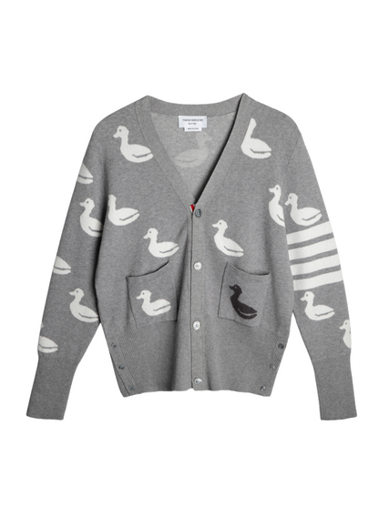 Duck-shaped knitted cardigan THOM TREND