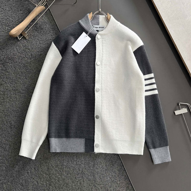 Color-blocked cardigan THOM TREND