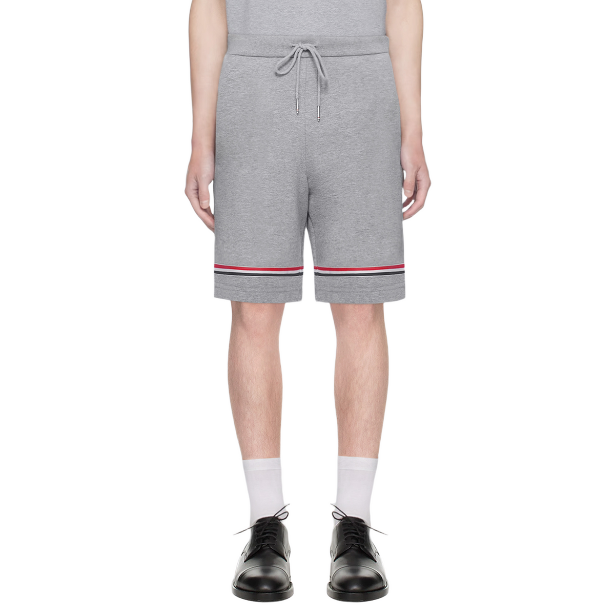 Thom Browne Style Tricolor ribbon unisex shorts - Image 3