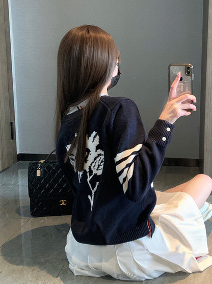 2025SS floral back cardigan THOM TREND