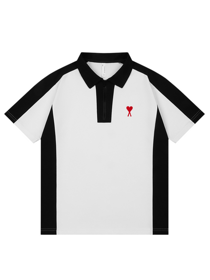 Unisex patchwork polo shirt THOM TREND