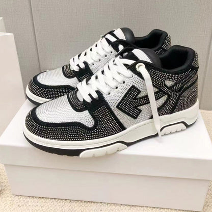OFF-Whlte Full diamond Sports shoes#11 4-Bar