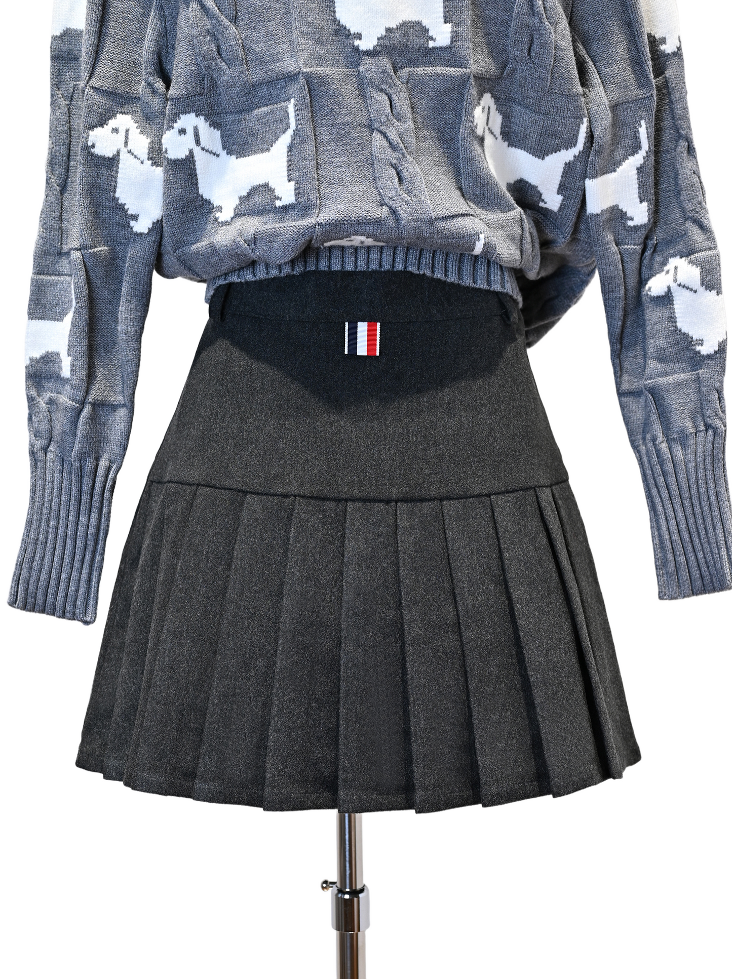 wool pleated skirt THOM TREND