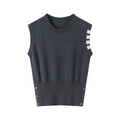 Four-Bar Knit Sweater Vest | Thom Browne