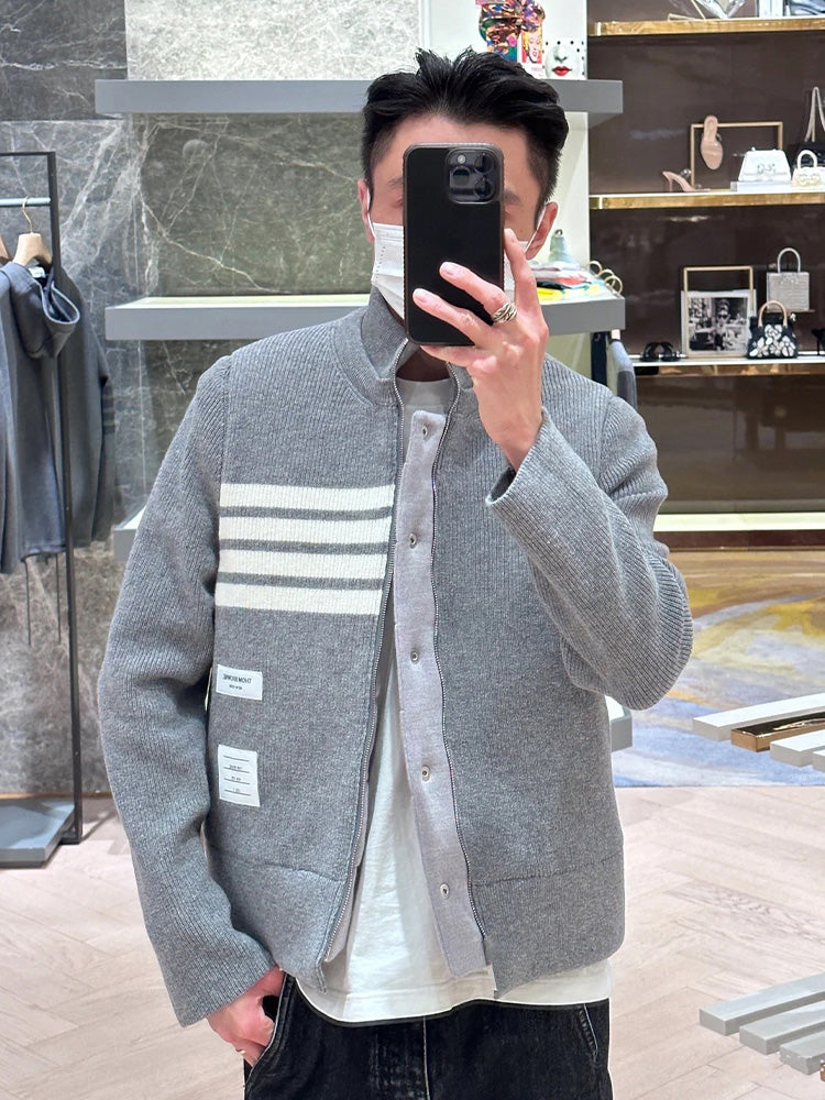 Unisex double-sided fake two-piece jacket THOM TREND