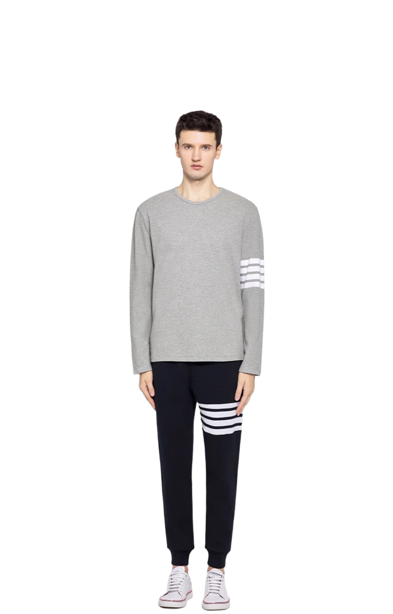 2025SS Four-bar classic long-sleeved T-shirt THOM TREND