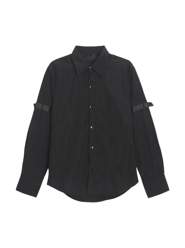 2025SSS Double sleeve patch shirt THOM TREND
