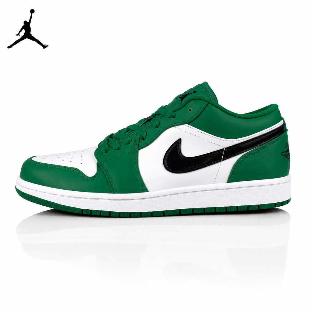Air Jordan 1 Low Boston Celtics White/Green 553558-301 Unisex Sneakers main product view