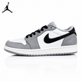 Air Jordan 1 Low Barons Wolf Grey Unisex Sneakers CZ0790-110 main product view