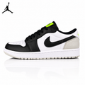 Air Jordan 1 Low Golf Black/White/Neon Green Unisex Sneakers DD9315-108 main product view