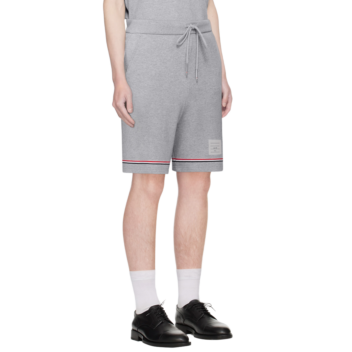 Thom Browne Style Tricolor ribbon unisex shorts - Image 4