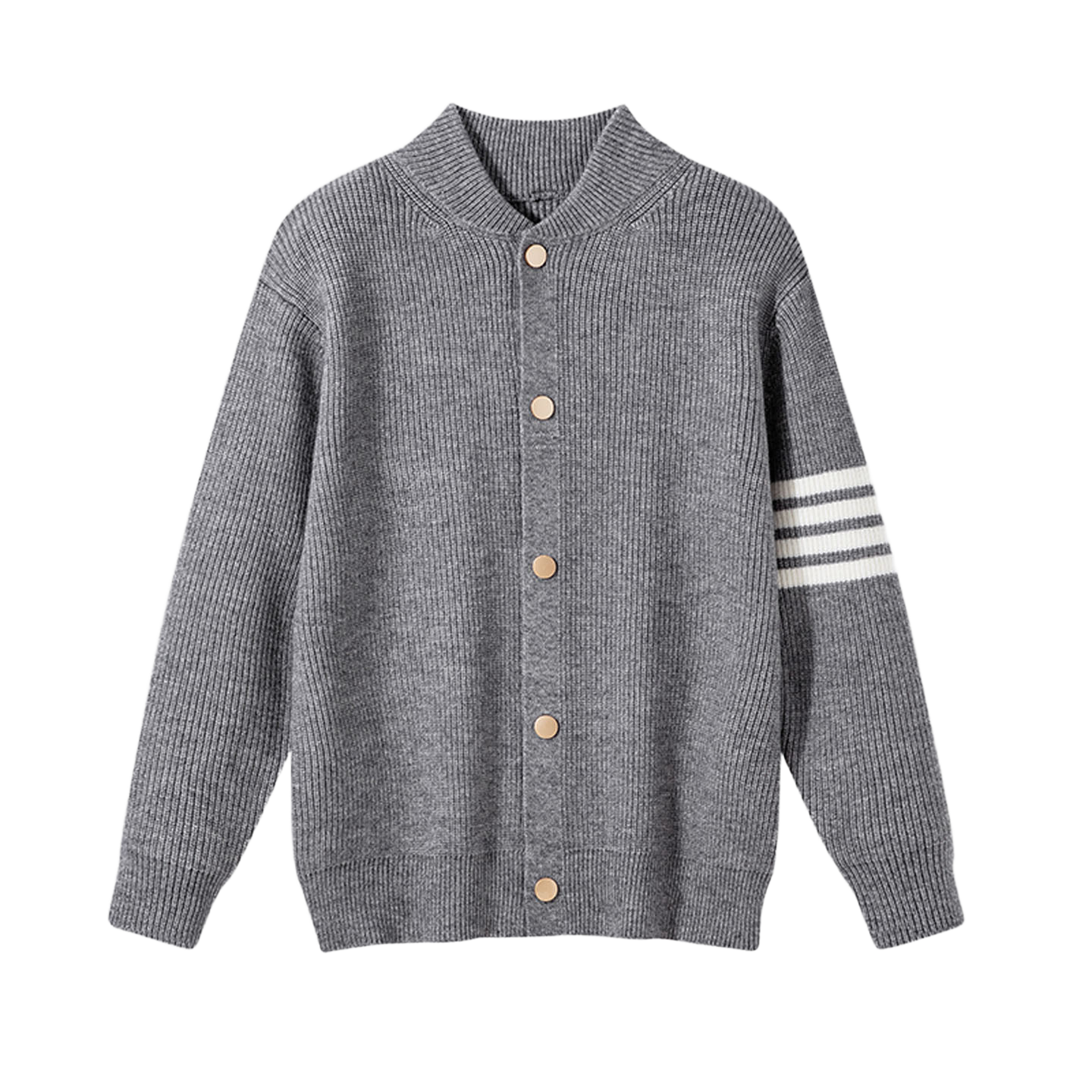 single-breasted knit sweater THOM TREND