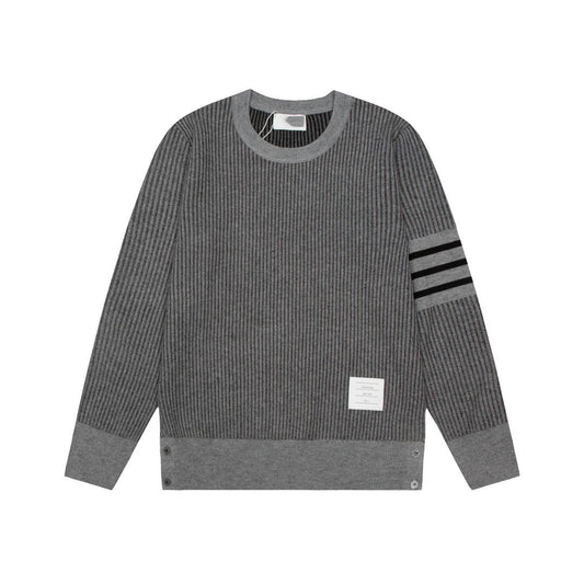 2025SS Colorblock four-bar sweater THOM TREND