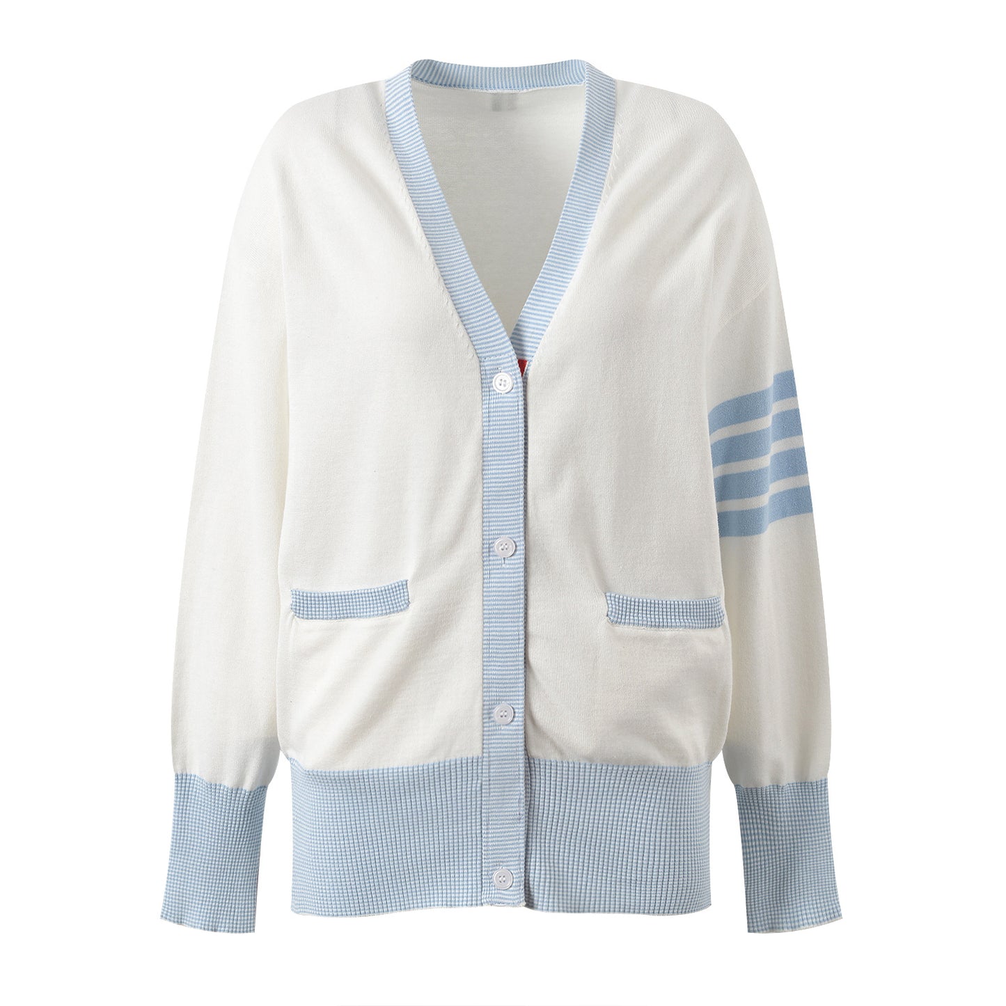 Mid-length V cardigan