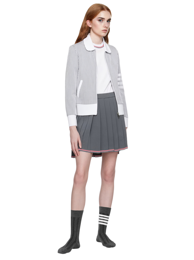 Dark striped four-stripe stockings THOM TREND