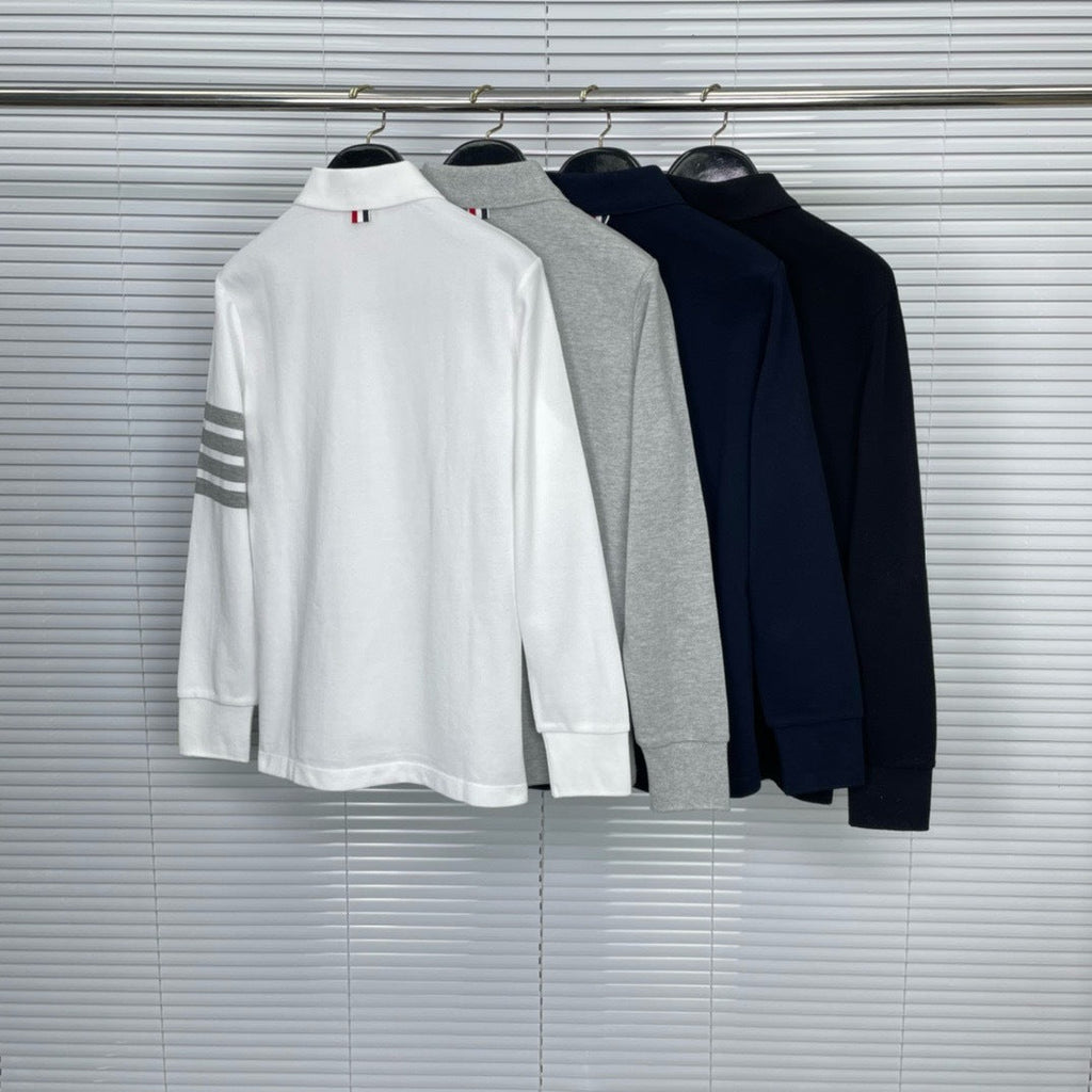 long-sleeved T-shirt by Thom Browne, product detail view