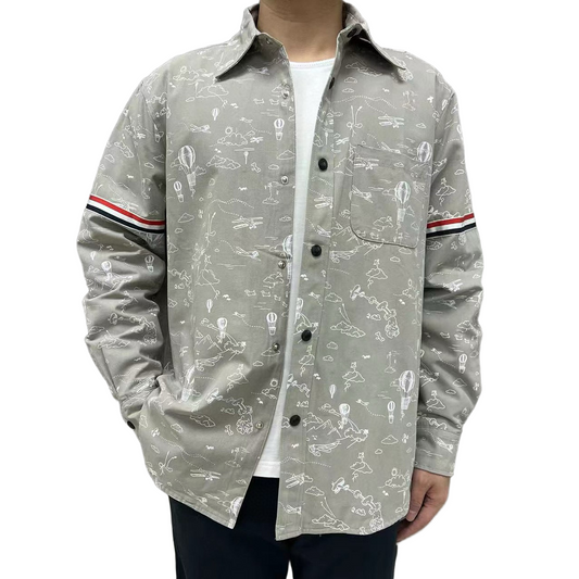 2025SS printed shirt THOM TREND