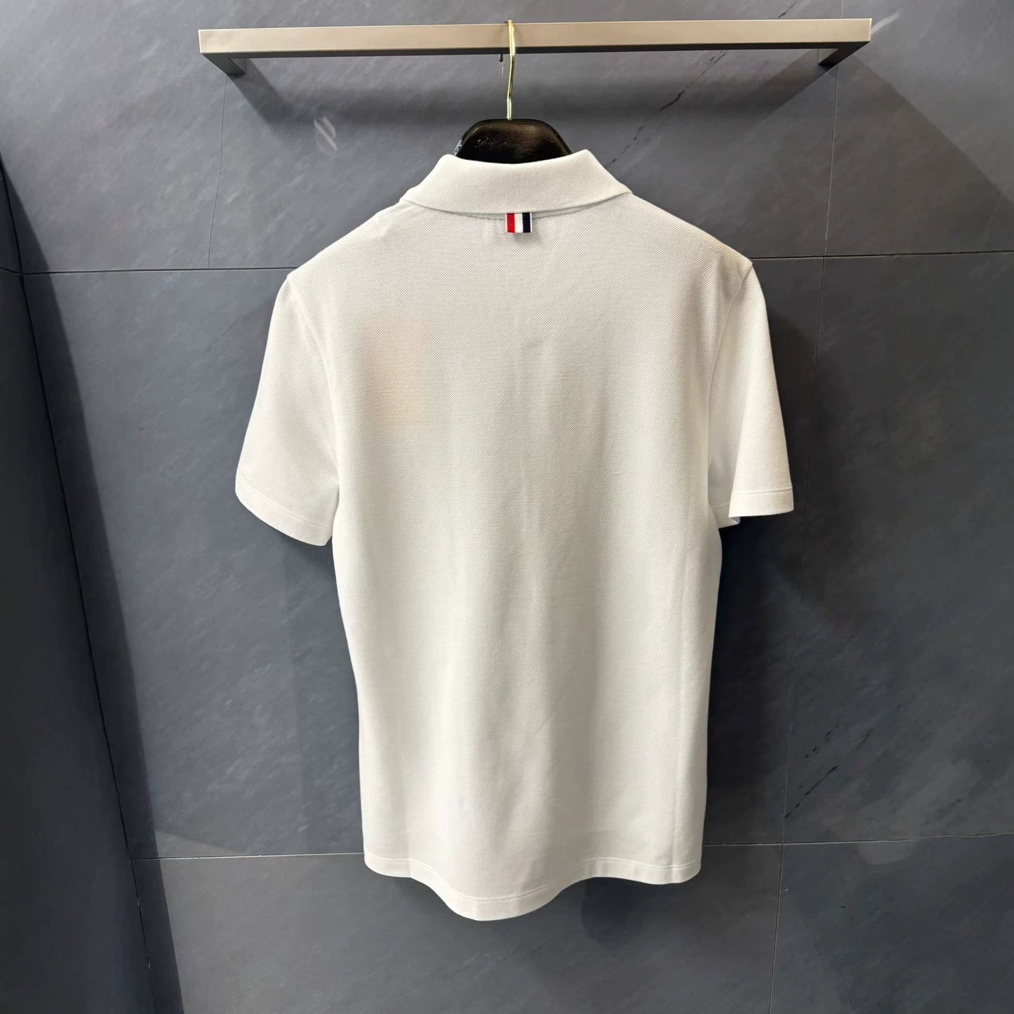 七夕限定短袖Polo衫经典小狗刺绣翻领短袖 THOM TREND