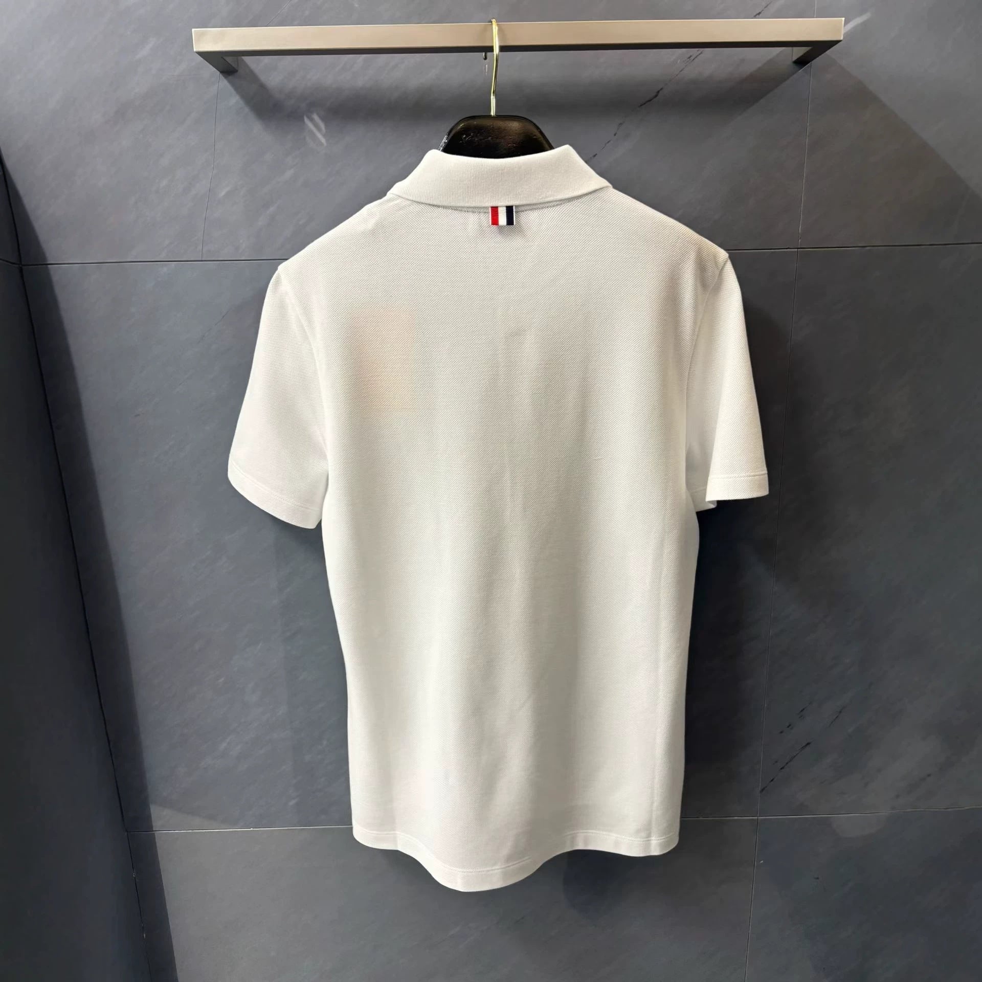 七夕限定短袖Polo衫经典小狗刺绣翻领短袖 THOM TREND
