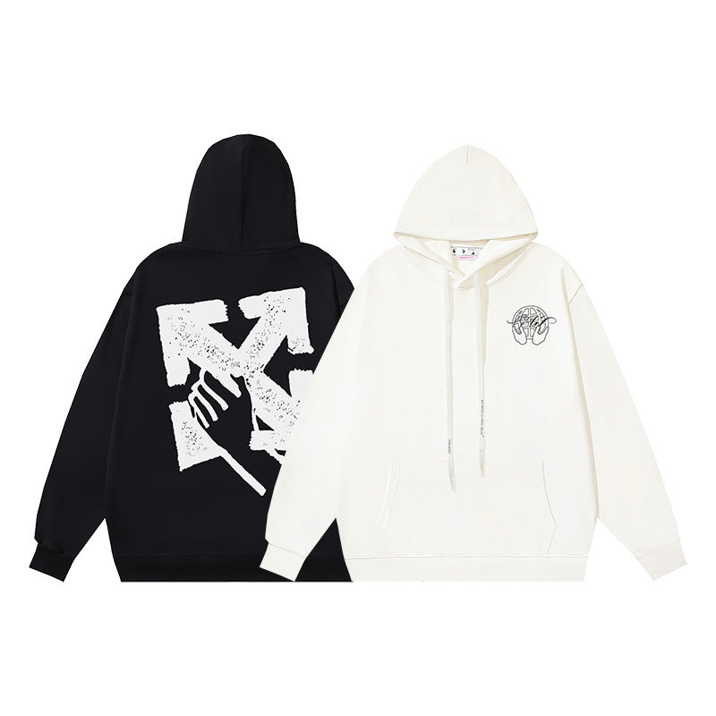 OFF Oversized Pullover Hoodie Light Luxury Station