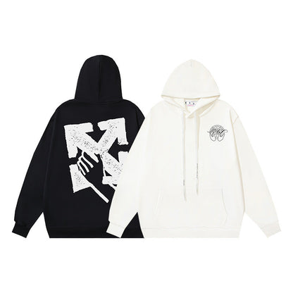 OFF Oversized Pullover Hoodie Light Luxury Station