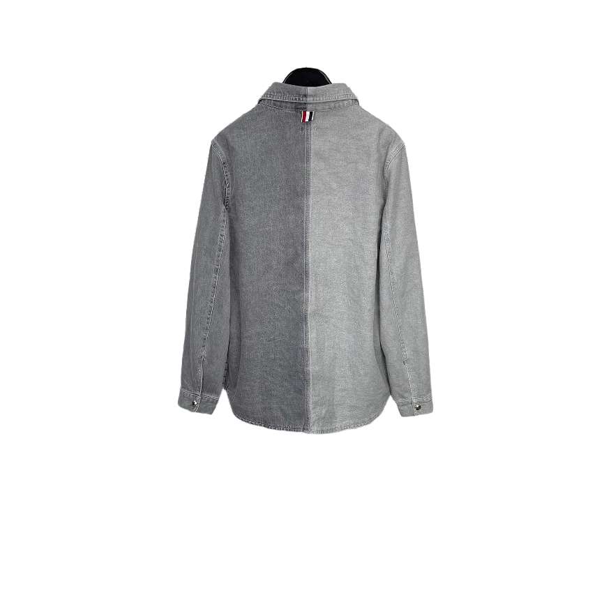 2025SSS Colorblock denim shirt jacket THOM TREND