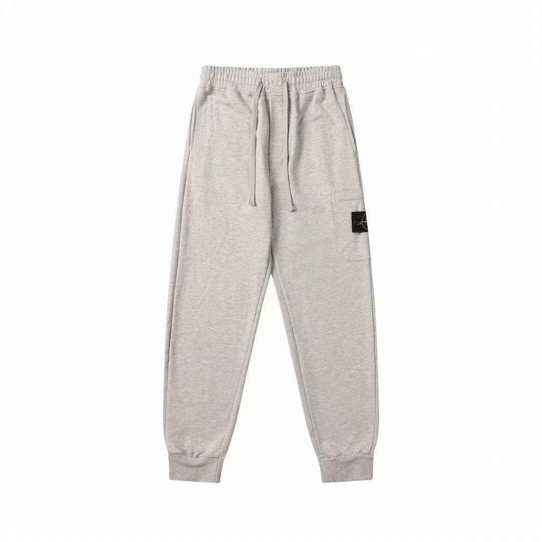 Stone Island Badge Sweatpants — Unisex Tapered Fit