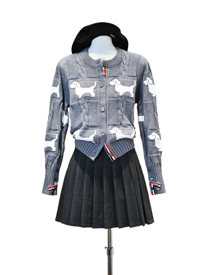 wool pleated skirt THOM TREND