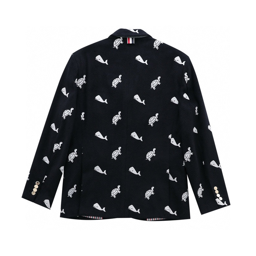 Sea turtle embroidered suit THOM TREND