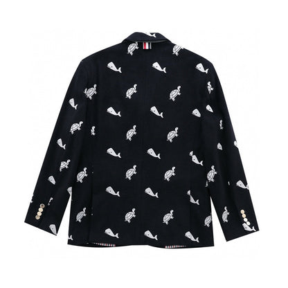 Sea turtle embroidered suit THOM TREND