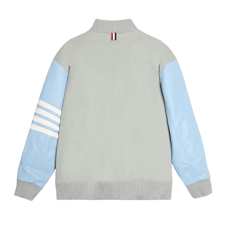 Macaron Baseball Uniform by Thom Browne, outerwear detail view