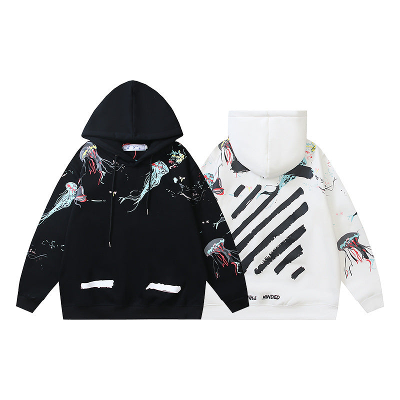 OFF Oversized Pullover Hoodie Light Luxury Station