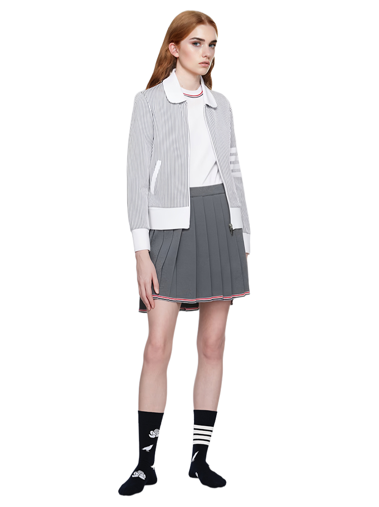 Flowery four-stripe socks THOM TREND