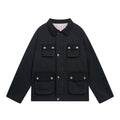4 - Bar Utility Pocket Jacket with Signature Grosgrain Detail by Thom Browne, outerwear detail view