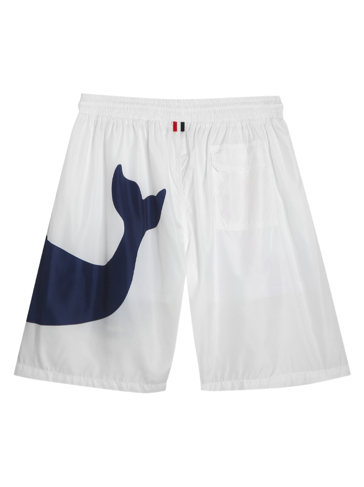 Thom Browne Style Whale Beach Sun Protection Shorts - Quick - Dry Swim Shorts - Image 3