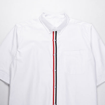 Men's zipper short sleeve shirt（复制） THOM TREND