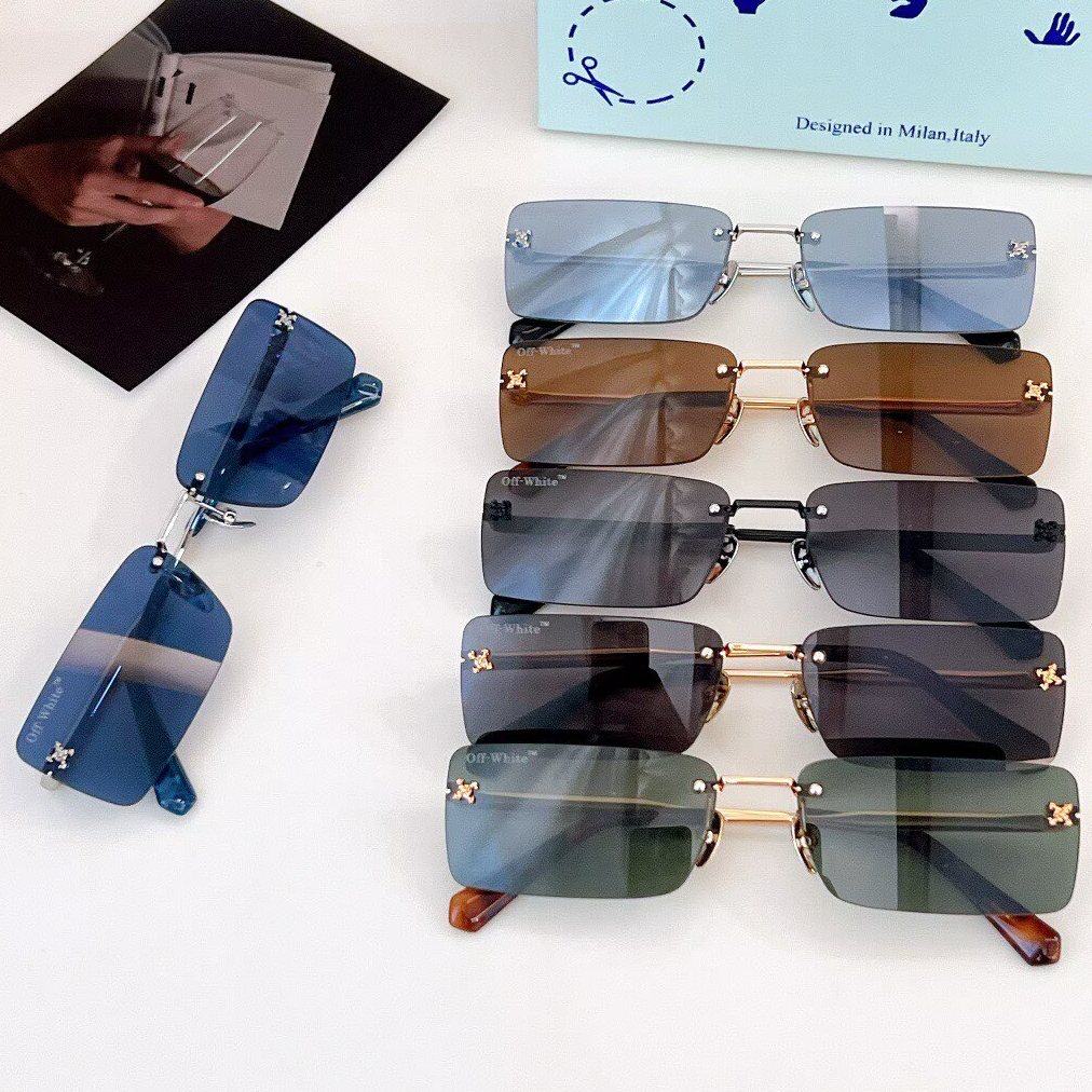 OFF-Whlte Arrow logo sunglasses#096 4-Bar