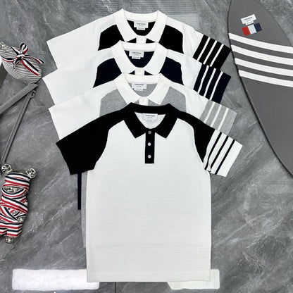 Wool Four-Bar Stripe Knit Cardigan（副本） THOM TREND