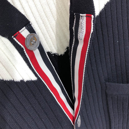 2025SS Color-blocked cardigan THOM TREND