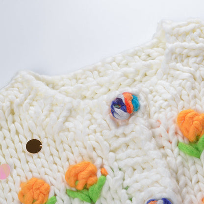 2025SS 3D flower sweater jacket THOM TREND