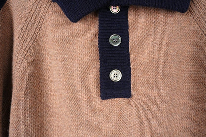 Unisex collared knit sweater THOM TREND