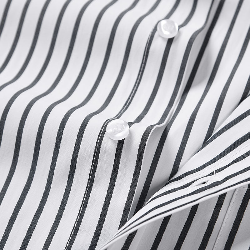 Unisex Pocket Webbing Short-Sleeve Shirt by Thom Browne, shirt detail view